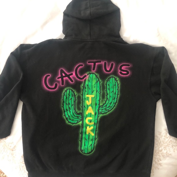 Cactus Jack Other - RARE Airbrushed Travis Scott hooded Sweatshirt.